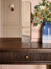 Laura Ashley Dark Stain Oak Barcombe Dressing Table - Image 4 of 9