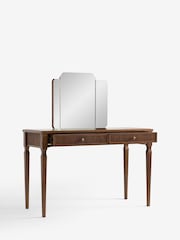 Laura Ashley Dark Stain Oak Barcombe Dressing Table - Image 7 of 9