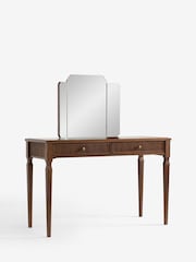 Laura Ashley Dark Stain Oak Barcombe Dressing Table - Image 8 of 9