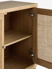 Nina Campbell Oak and Rattan Mason Small Small Sideboard - Image 9 of 9