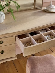Laura Ashley Whitewash Oak Someford Dressing Table - Image 3 of 10