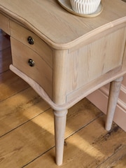 Laura Ashley Whitewash Oak Someford Dressing Table - Image 5 of 10