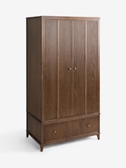 Laura Ashley Dark Stain Oak Barcombe Double Wardrobe - Image 7 of 9