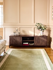 Laura Ashley Dark Stain Oak Barcombe Up to 65 Inch TV Unit - Image 1 of 9