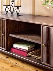 Laura Ashley Dark Stain Oak Barcombe Up to 65 Inch TV Unit - Image 5 of 9