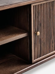 Laura Ashley Dark Stain Oak Barcombe Up to 65 Inch TV Unit - Image 9 of 9