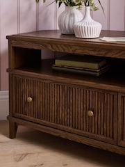 Laura Ashley Dark Stain Oak Barcombe Corner Up to 50 Inch TV Unit - Image 4 of 9