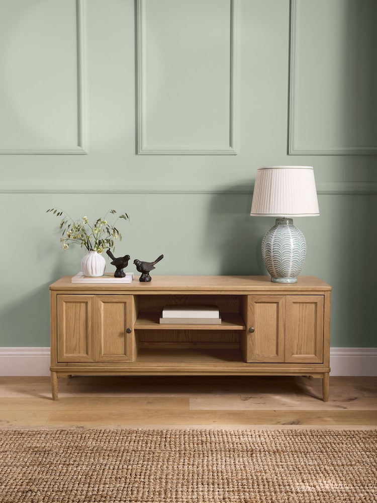 Laura Ashley Oak Danbury Up to 65 Inch TV Unit - Image 2 of 10 Laura Ashley Oak Danbury Up to 65 Inch TV Unit - Image 2 of 10