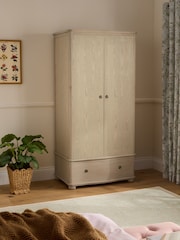 Laura Ashley Whitewash Oak Someford Double Wardrobe - Image 1 of 5