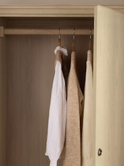 Laura Ashley Whitewash Oak Someford Double Wardrobe - Image 3 of 5