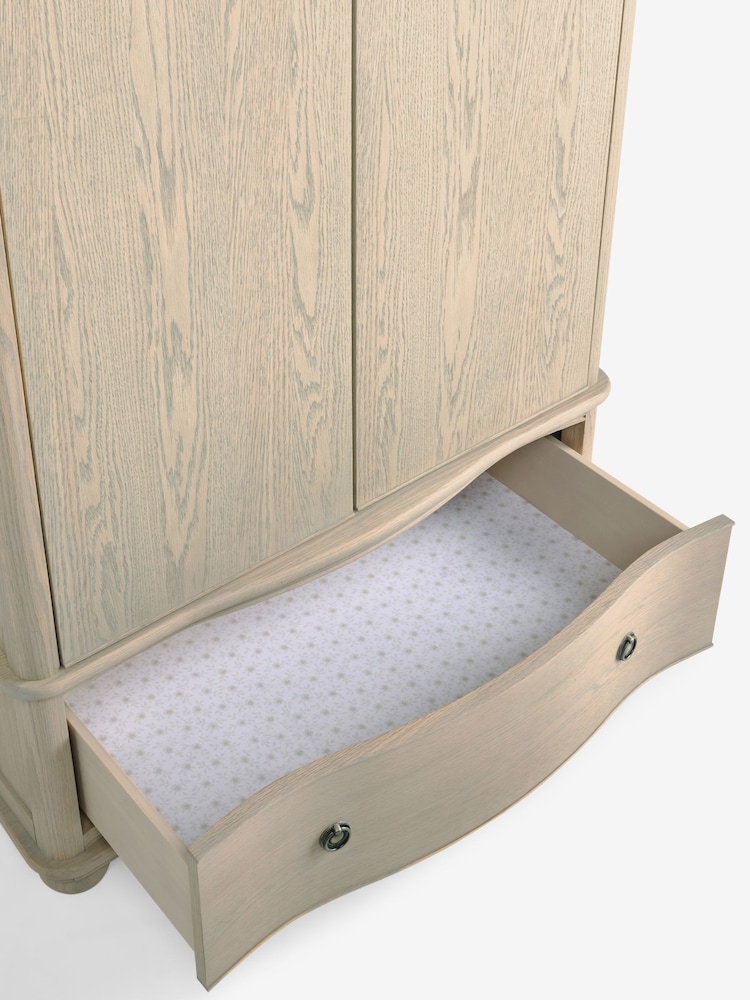 Laura Ashley Whitewash Oak Someford Double Wardrobe - Image 9 of 9