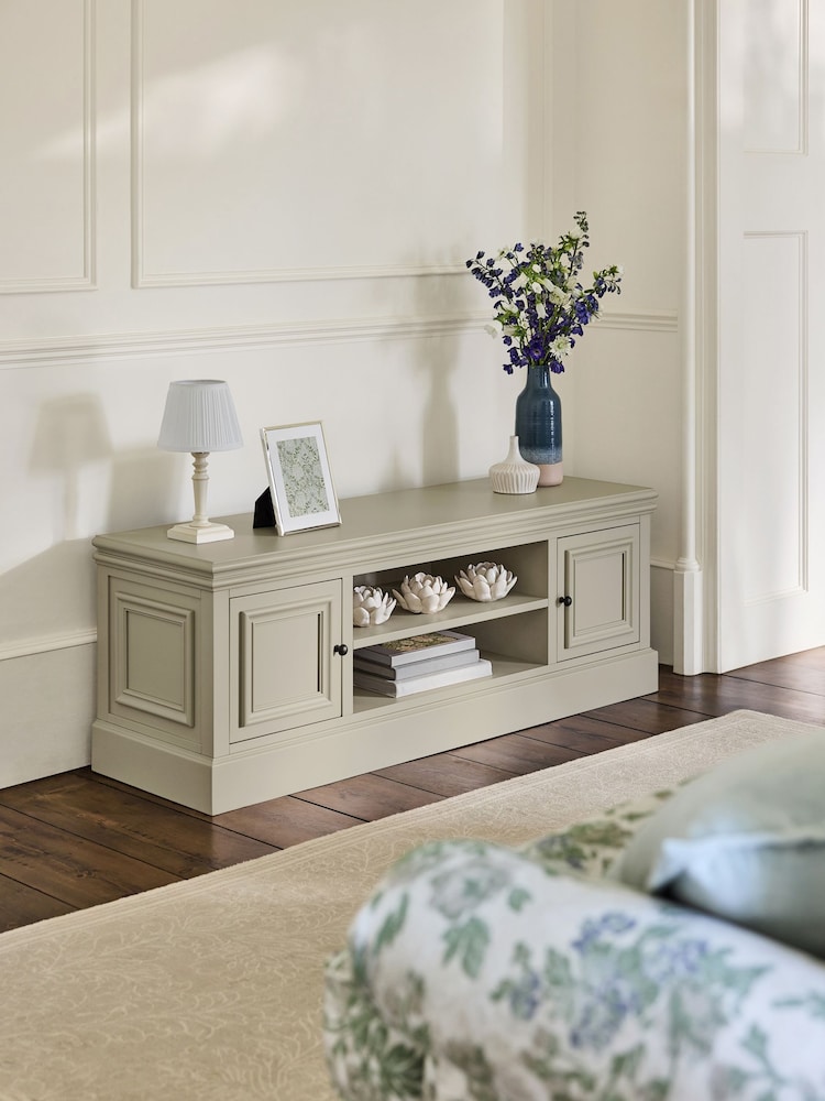 Laura Ashley Twine Natural Swanton Up to 60 Inch TV Unit - Image 1 of 10