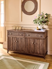 Laura Ashley Dark Stain Oak Barcombe Large Sideboard - Image 2 of 9