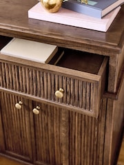 Laura Ashley Dark Stain Oak Barcombe Large Sideboard - Image 3 of 9