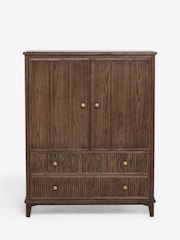 Laura Ashley Dark Stain Oak Barcombe Tall Large Sideboard - Image 5 of 9