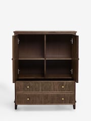 Laura Ashley Dark Stain Oak Barcombe Tall Large Sideboard - Image 6 of 9