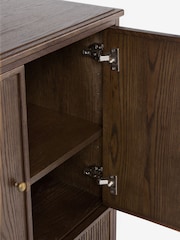 Laura Ashley Dark Stain Oak Barcombe Tall Large Sideboard - Image 8 of 9