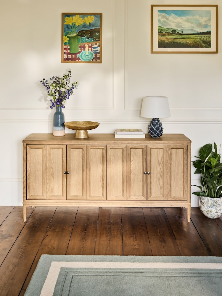 Laura Ashley Oak Danbury Large Sideboard - Image 1 of 9 Laura Ashley Oak Danbury Large Sideboard - Image 1 of 9
