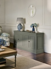 Laura Ashley Khaki Green Swanton Large Sideboard - Image 1 of 4