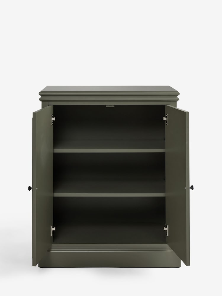 Laura Ashley Khaki Green Swanton Small Sideboard - Image 2 of 4 Laura Ashley Khaki Green Swanton Small Sideboard - Image 2 of 4