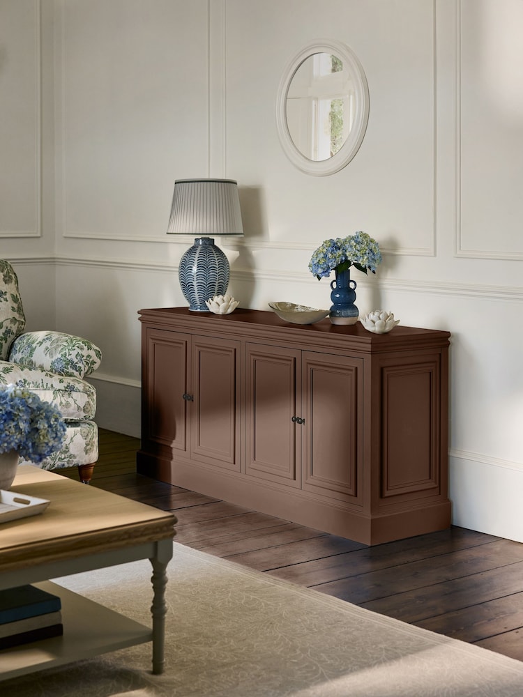Laura Ashley Chocolate Brown Swanton Large Sideboard - Image 1 of 4