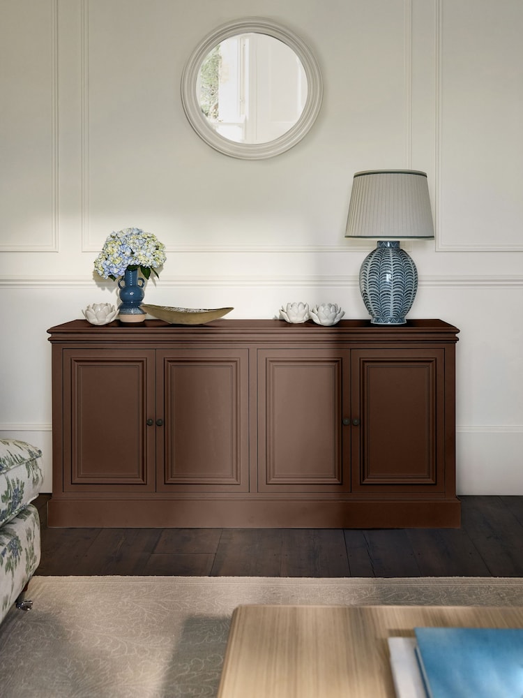 Laura Ashley Chocolate Brown Swanton Large Sideboard - Image 2 of 4