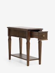 Laura Ashley Dark Stain Oak Barcombe Sofa Side Table - Image 5 of 7