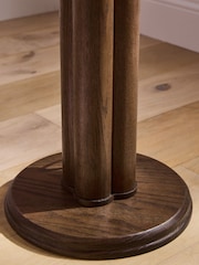 Laura Ashley Dark Stain Oak Barcombe Side Table - Image 3 of 6