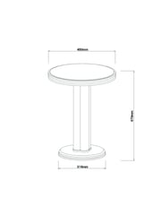 Laura Ashley Dark Stain Oak Barcombe Side Table - Image 4 of 6