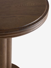 Laura Ashley Dark Stain Oak Barcombe Side Table - Image 6 of 6