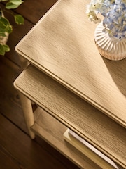 Laura Ashley Oak Danbury Nest Of Tables - Image 3 of 6