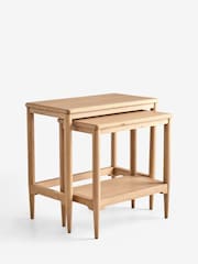 Laura Ashley Oak Danbury Nest Of Tables - Image 5 of 6