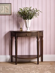 Laura Ashley Dark Stain Oak Barcombe Console Table - Image 2 of 4