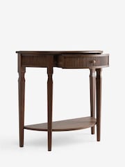 Laura Ashley Dark Stain Oak Barcombe Console Table - Image 8 of 9