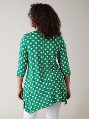 Grün - Evans V-Neck 3/4 Sleeve Tunic - Bild 3 von 4