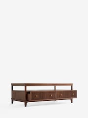 Laura Ashley Dark Stain Oak Barcombe Storage Coffee Table - Image 6 of 8
