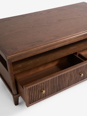 Laura Ashley Dark Stain Oak Barcombe Storage Coffee Table - Image 8 of 8