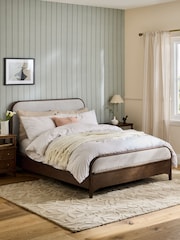Laura Ashley Hundon Chenille Natural Barcombe Ottoman Storage Bed - Image 1 of 5
