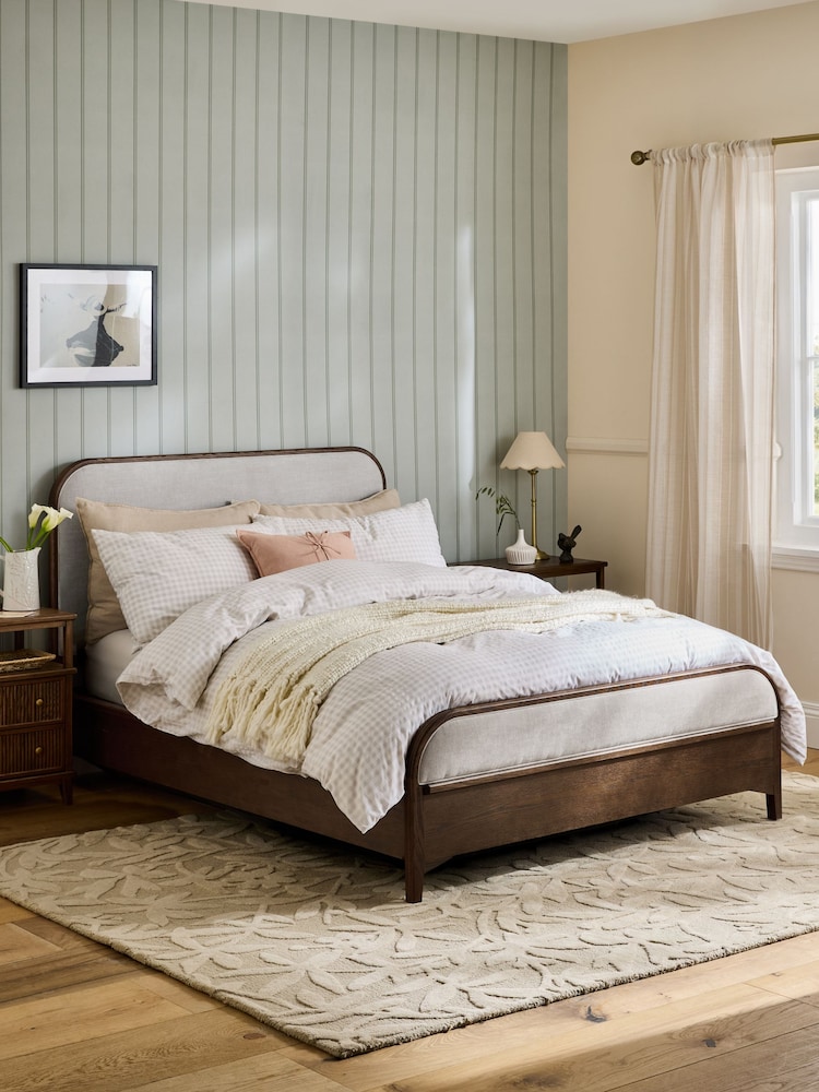 Laura Ashley Hundon Chenille Natural Barcombe Ottoman Storage Bed - Image 1 of 5