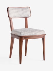 Laura Ashley Knellbank Geo Barcombe Non Arm Carver Dining Chair - Image 4 of 7
