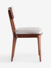 Laura Ashley Knellbank Geo Barcombe Non Arm Carver Dining Chair - Image 5 of 7