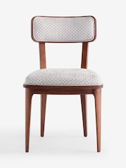 Laura Ashley Knellbank Geo Barcombe Non Arm Carver Dining Chair - Image 7 of 7