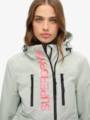 Superdry Grey Hooded Ultimate Tech Windbreaker Jacket - Image 3 of 6