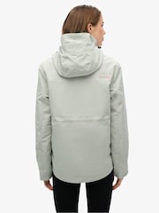Superdry Grey Hooded Ultimate Tech Windbreaker Jacket - Image 4 of 6