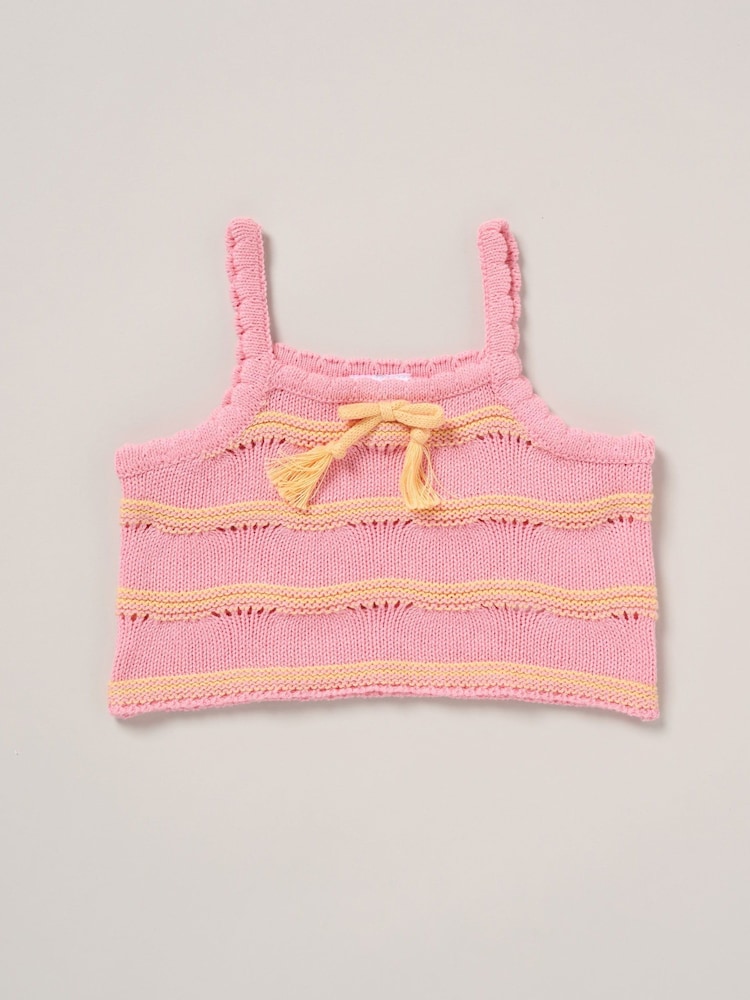 Miss Pink True 100% Cotton Knit Top Shorts and Headband Outfit Set - Image 3 of 5
