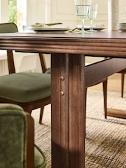 Laura Ashley Dark Stain Oak Barcombe 6 to 8 Seater Extending Dining Table - Image 3 of 8