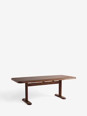 Laura Ashley Dark Stain Oak Barcombe 6 to 8 Seater Extending Dining Table - Image 7 of 8