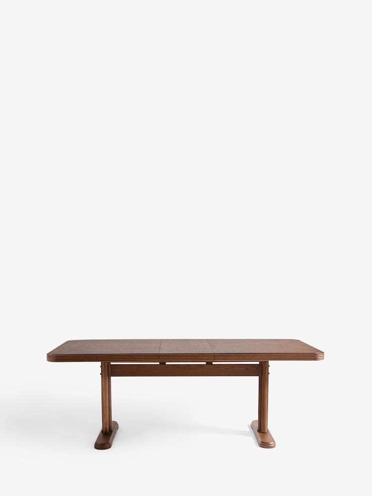 Laura Ashley Dark Stain Oak Barcombe 6 to 8 Seater Extending Dining Table - Image 8 of 8