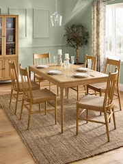 Laura Ashley Light Oak Danbury 6 to 8 Seater Extending Dining Table - Image 1 of 8