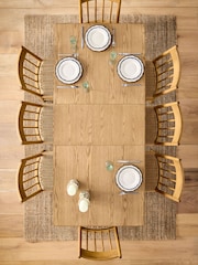 Laura Ashley Light Oak Danbury 6 to 8 Seater Extending Dining Table - Image 3 of 8